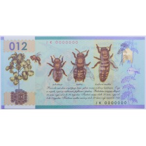 Testovací bankovka PWPW - HONEY BEE 012