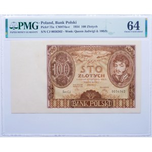 100 zlatých 1934 sér. C.J.