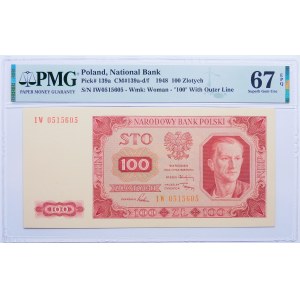 100 złotych 1948 ser. IW