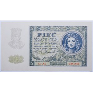 5 złotych 1941 ser. AE