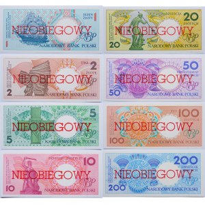 Zestaw nieobiegowych 1990 - MASTA POLSKIE (nadruk) - brak 500 złotych