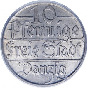 10 fenig 1923 - AUSSERGEWÖHNLICH - SPIRIT EFFECT