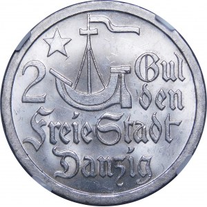 2 Gulden 1923 Koga - EXZELLENT