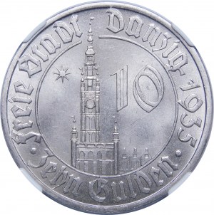 10 guldenów 1935 Ratusz - WYŚMIENITA