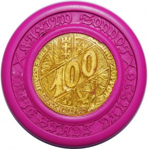 Žeton kasina SOPOT (Zoppot) 100 guldenů - Svobodné město Gdaňsk - VELMI RARITNÍ