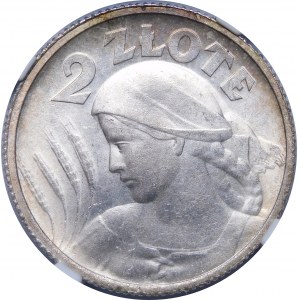 2 złote Kobieta i kłosy 1924 Paryż - WYŚMIENITA
