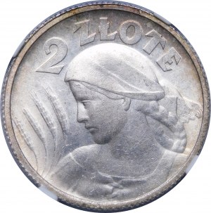 2 złote Kobieta i kłosy 1924 Paryż - WYŚMIENITA