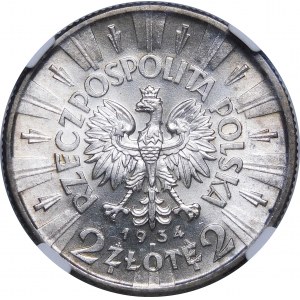 2 zlaté Pilsudski 1934
