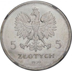 5 Zlatý prapor 1930 - PROOFLIKE - EXCEPTIONÁLNÍ
