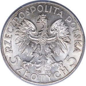 5 złotych Głowa Kobiety 1932 BZM