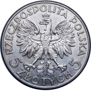 5 złotych Głowa Kobiety 1933