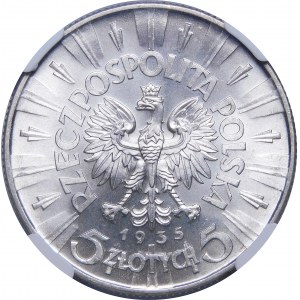 5 zlotých Pilsudski 1935 - VÝBORNÝ