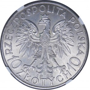 10 złotych Głowa Kobiety 1932 BZM