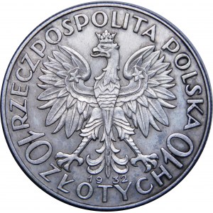 10 złotych Głowa Kobiety 1932 BZM