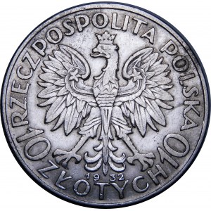 10 złotych Głowa Kobiety 1932 BZM