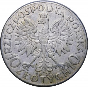 10 złotych Głowa Kobiety 1932 BZM