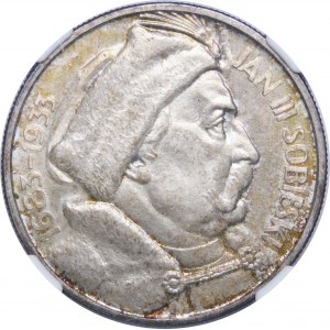 10 zloty Sobieski 1933 - OKAZOWY - UNIQUE