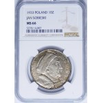 10 złotych Sobieski 1933 - OKAZOWY - UNIKATOWY