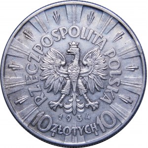 10 zlotých Pilsudski 1934