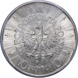 10 gold Pilsudski 1938 - EXCELLENT