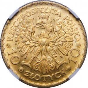 10 Gold Chrobry 1925 - EXZELLENT
