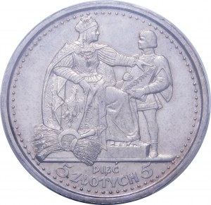 5 złotych Konstytucja 1925 - 81 Perełek - OKAZOWA