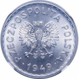 1 złoty 1949 - aluminium