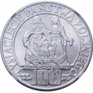100 Zloty Mieszko i Dąbrówka 1966