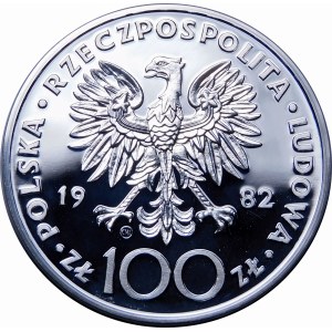 100 zlatých Jan Pavel II. 1982