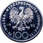 100 zlatých Jan Pavel II. 1982