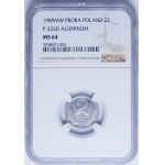 PRÓBA 2 złote 1989 - ALUMINIUM