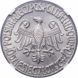 Próba 10 złotych Kazimierz Wielki 1964 - miedzionikiel