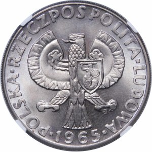 Próba 10 złotych Siedemset Lat Warszawy Syrena 1965 - miedzionikiel