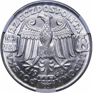 100 Goldprobe Mieszko und Dabrowka 1966 - Silber