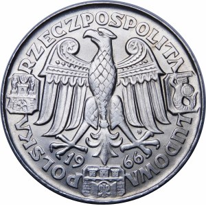 100 zlatá vzorka Mieszko a Dabrowka 1966 - striebro