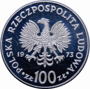 Próba 100 złotych Mikołaj Kopernik 1973 - srebro