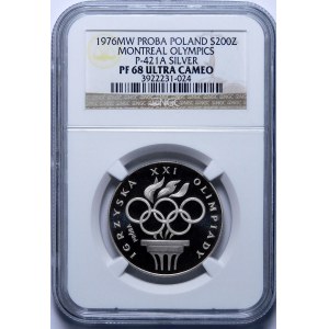 Próba 200 złotych Igrzyska XXI Olimpiady 1976 - srebro