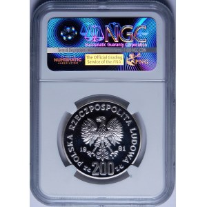 Próba 200 złotych Bolesław Śmiały 1981 - srebro