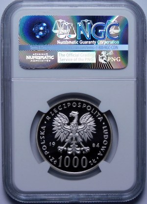 Próba 1000 złotych 40-lecie PRL 1984 - srebro