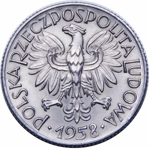 PRÓBA NIKIEL 1 złoty 1958 Liście dębu