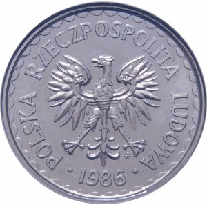 PRÓBA NIKIEL 1 złoty 1986