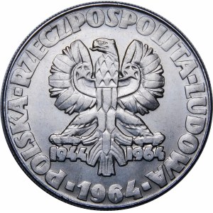 PRÓBA NIKIEL 10 złotych 1964 Klucz, Sierp i Kielnia