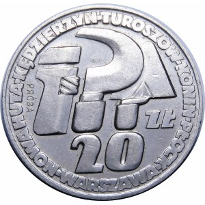 PRÓBA NIKIEL 20 złotych 1964 Klucz, Sierp i Kielnia