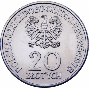 PRÓBA NIKIEL 20 złotych 1978 Interkosmos