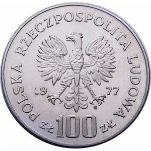 PRÓBA NIKIEL 100 złotych 1977 Władysław Reymont