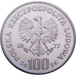 NIKIEL 100 Zloty 1977 Wladyslaw Reymont