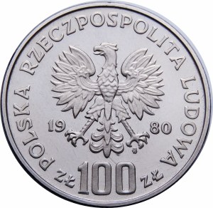 PRÓBA NIKIEL 100 złotych 1980 Dar Pomorza