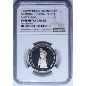 PRÓBA NIKIEL 200 złotych 1985 Centrum Zdrowia Matki Polki