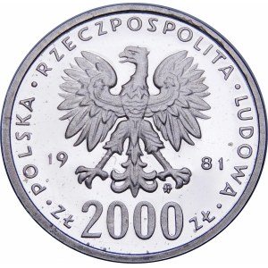 PRÓBA NIKIEL 2000 złotych 1979, Mieszko I - popiersie