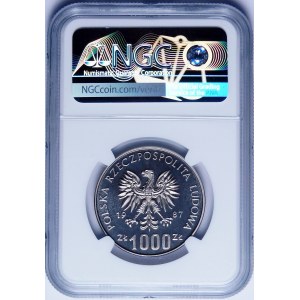 PRÓBA NIKIEL 1000 złotych 1987 Olimpiada Seul